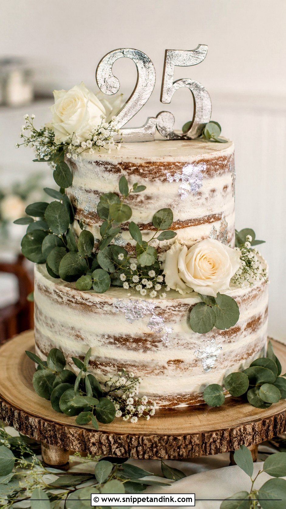 Rustic Anniversary Cake - Snippet and Ink - 20 Cakes for 25th Anniversary