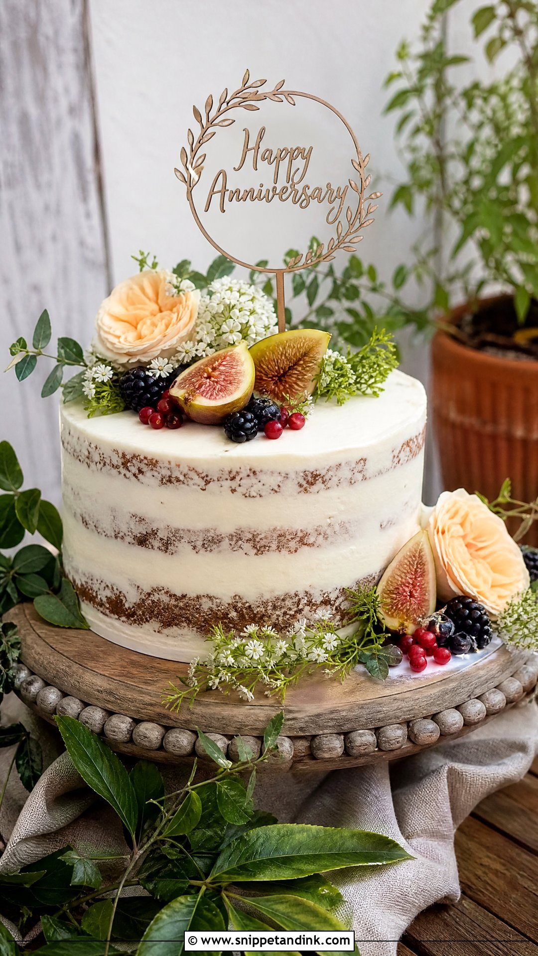 Rustic Anniversary Cake - Snippet and Ink - 25 Unique Wedding Anniversary Cake Ideas