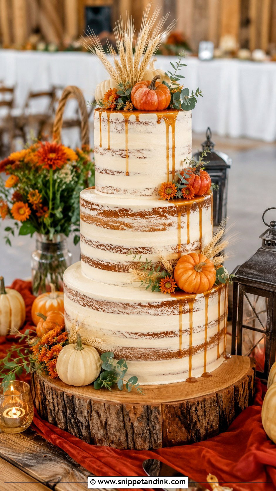 Rustic Barn Wedding Cake - Snippet and Ink - 25 Thanksgiving Wedding Cake Ideas