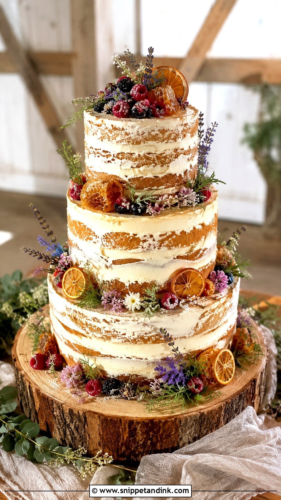 Rustic Biscuit Wedding Cake - Snippet and Ink - 20 Biscuit Cake Decoration Ideas for Wedding