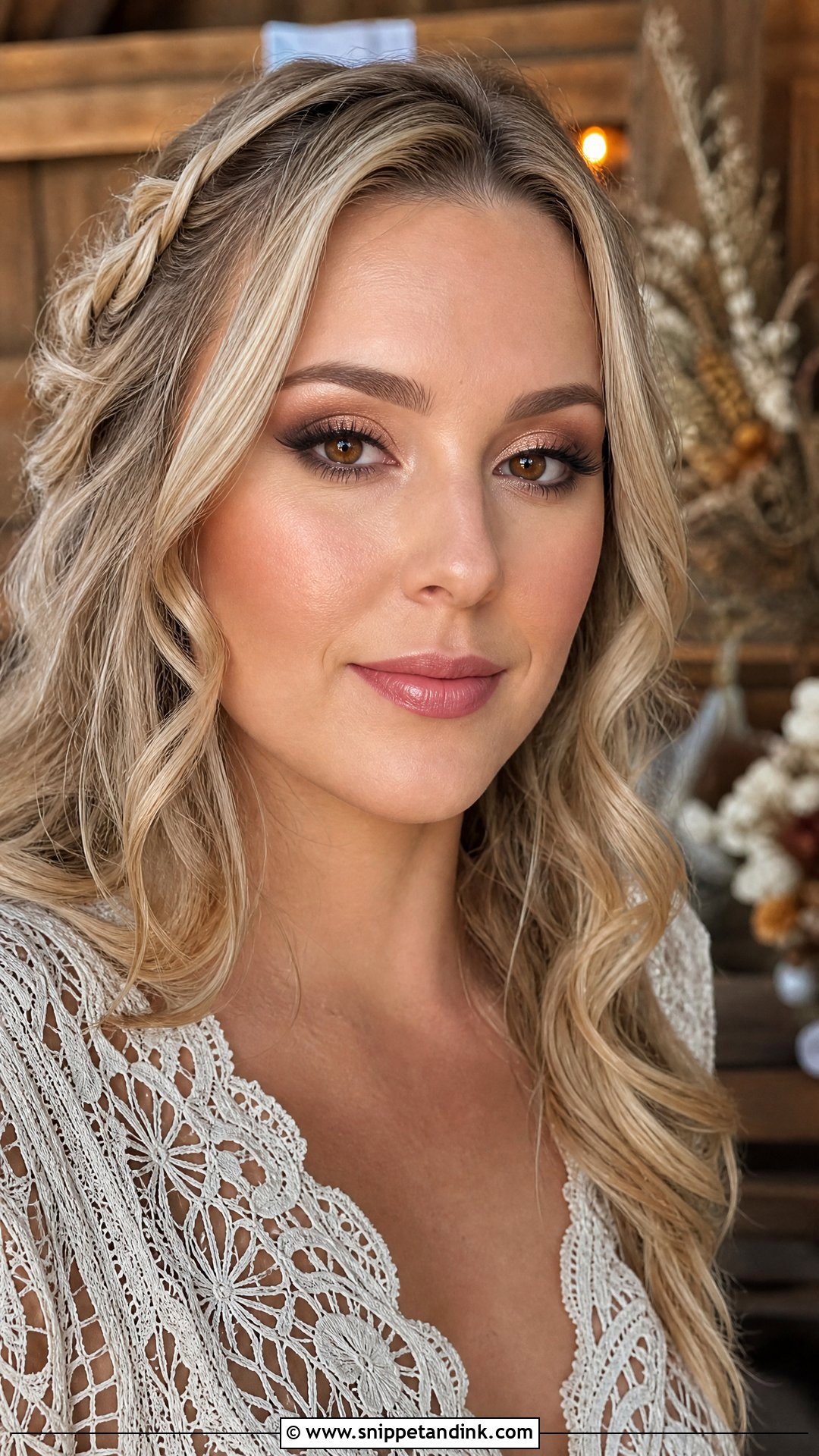 Rustic Boho Wedding Makeup For Blonde Bride - Snippet and Ink - 20 Boho Wedding Makeup Blonde Ideas