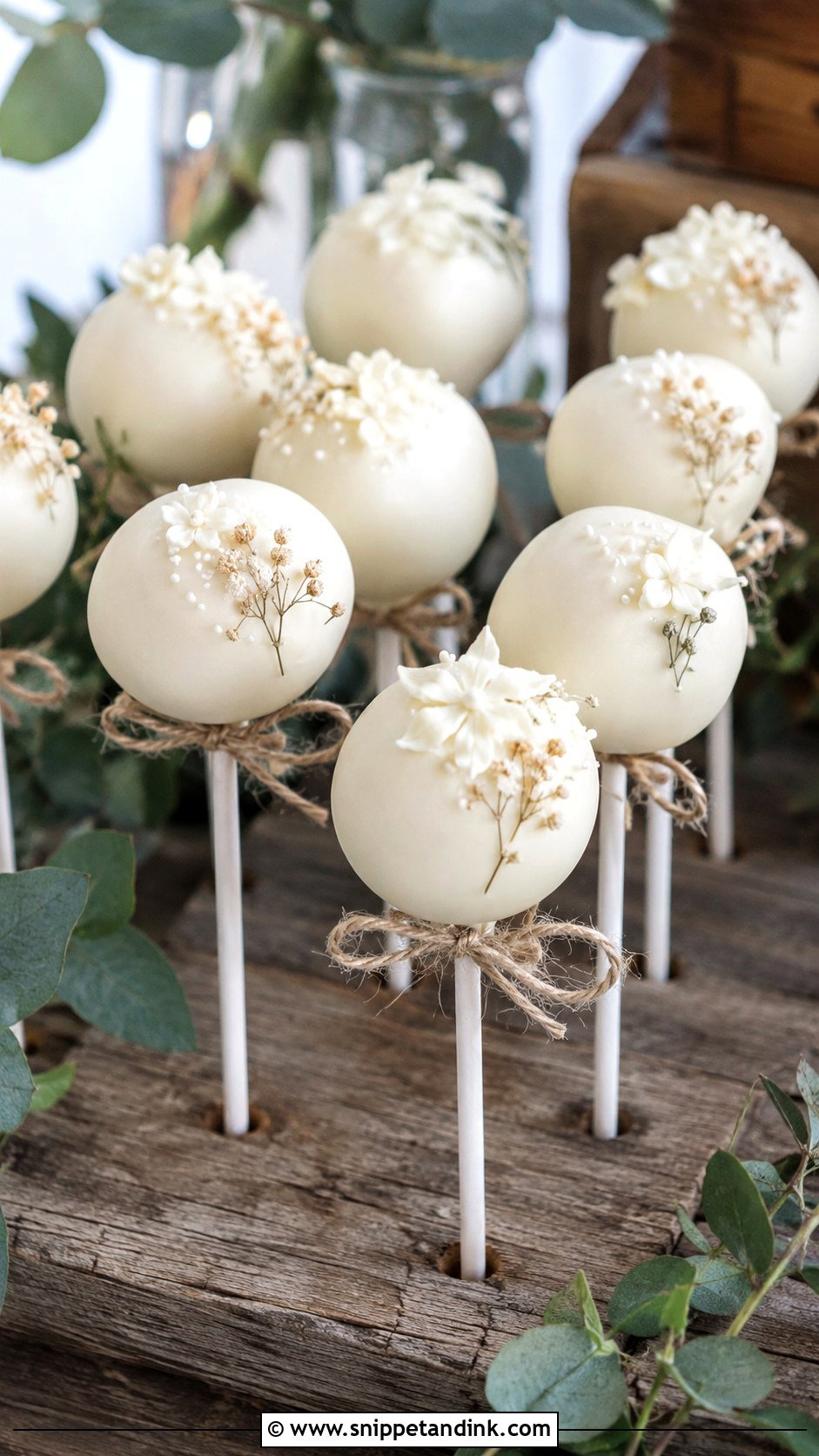 Rustic Bride Cake Pops - Snippet and Ink - 35 Bride Cake Pops