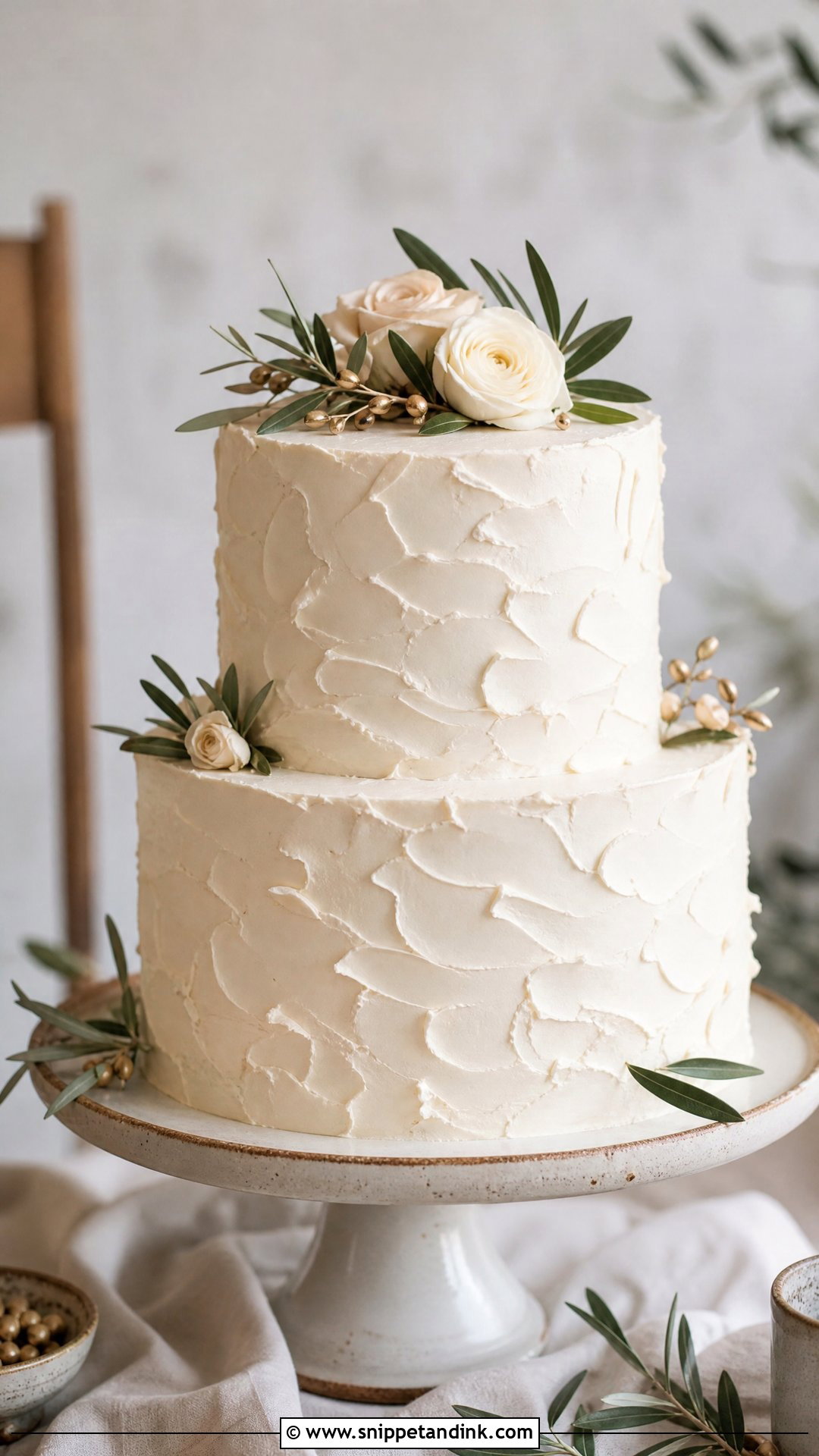 Rustic Buttercream Wedding Cake - Snippet and Ink - 20 Rustic Wedding Cake Ideas