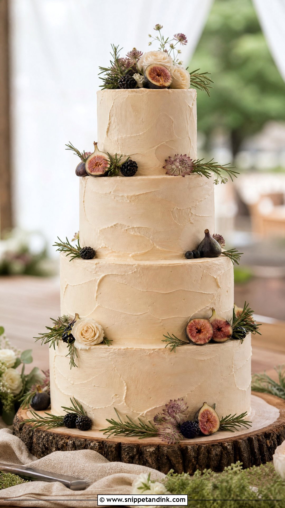Rustic Buttercream Wedding Cake - Snippet and Ink - 25 Big Cake Design Ideas for Wedding