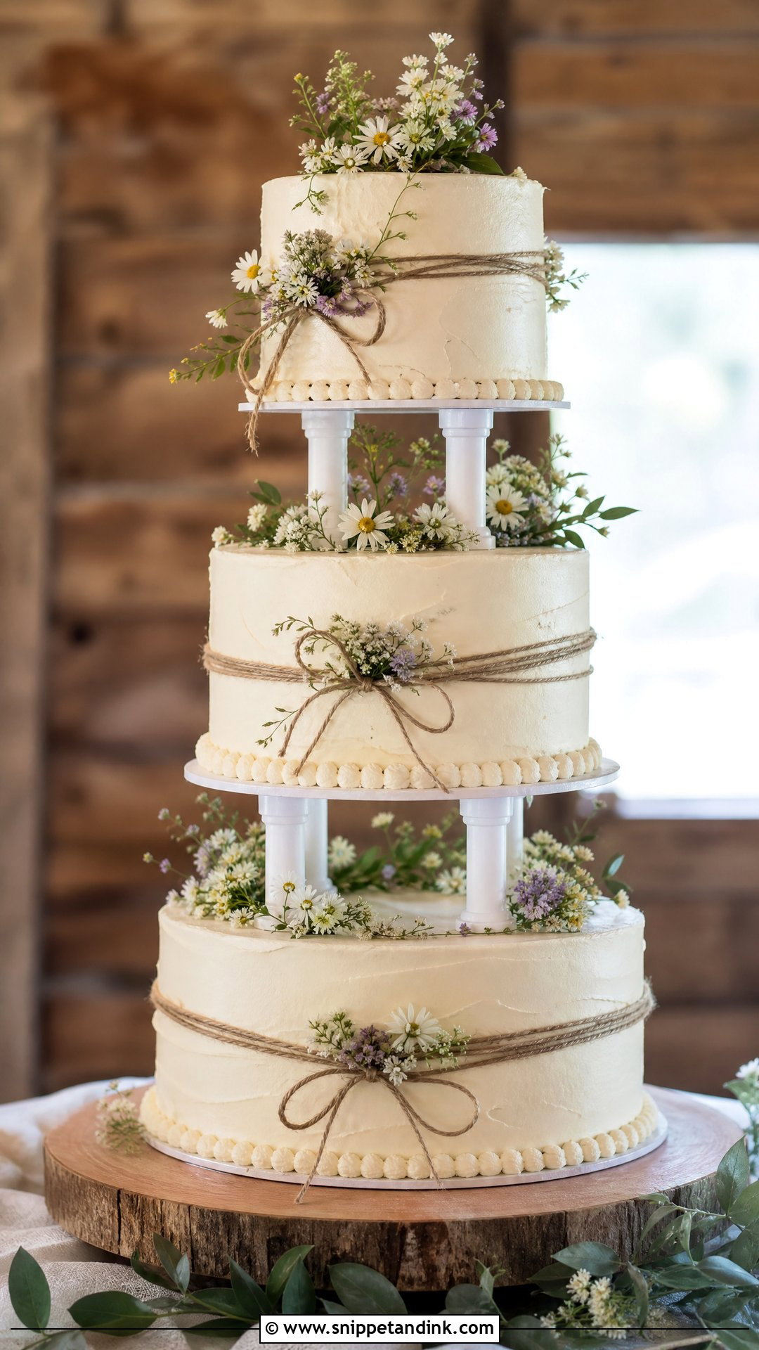 Rustic Carousel Wedding Cake - Snippet and Ink - 30 Carousel Cake Ideas for Wedding