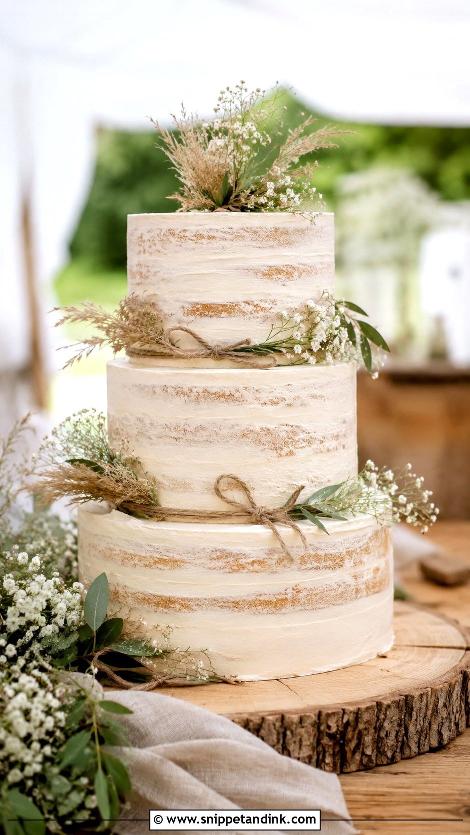Rustic Dummy Wedding Cake - Snippet and Ink - 20 Dummy Cake Designs for Wedding