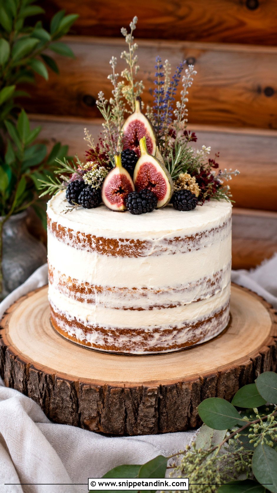 Rustic Elopement Wedding Cake - Snippet and Ink - 20 Elopement Wedding Cake Ideas