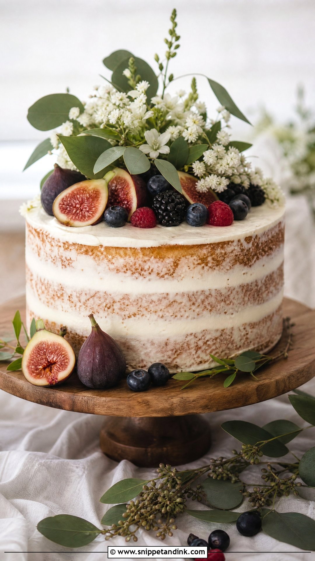 Rustic Engagement Cake - Snippet and Ink - 25 Engaged Cake Ideas