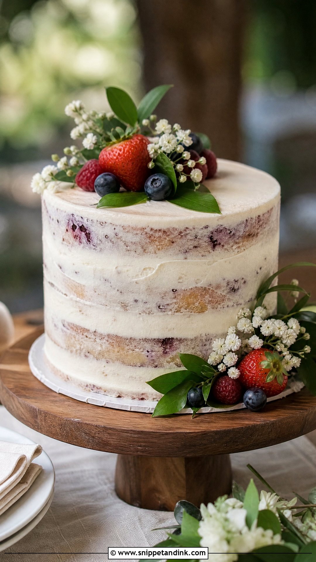 Rustic Engagement Cake - Snippet and Ink - 25 Engagement Cake Ideas