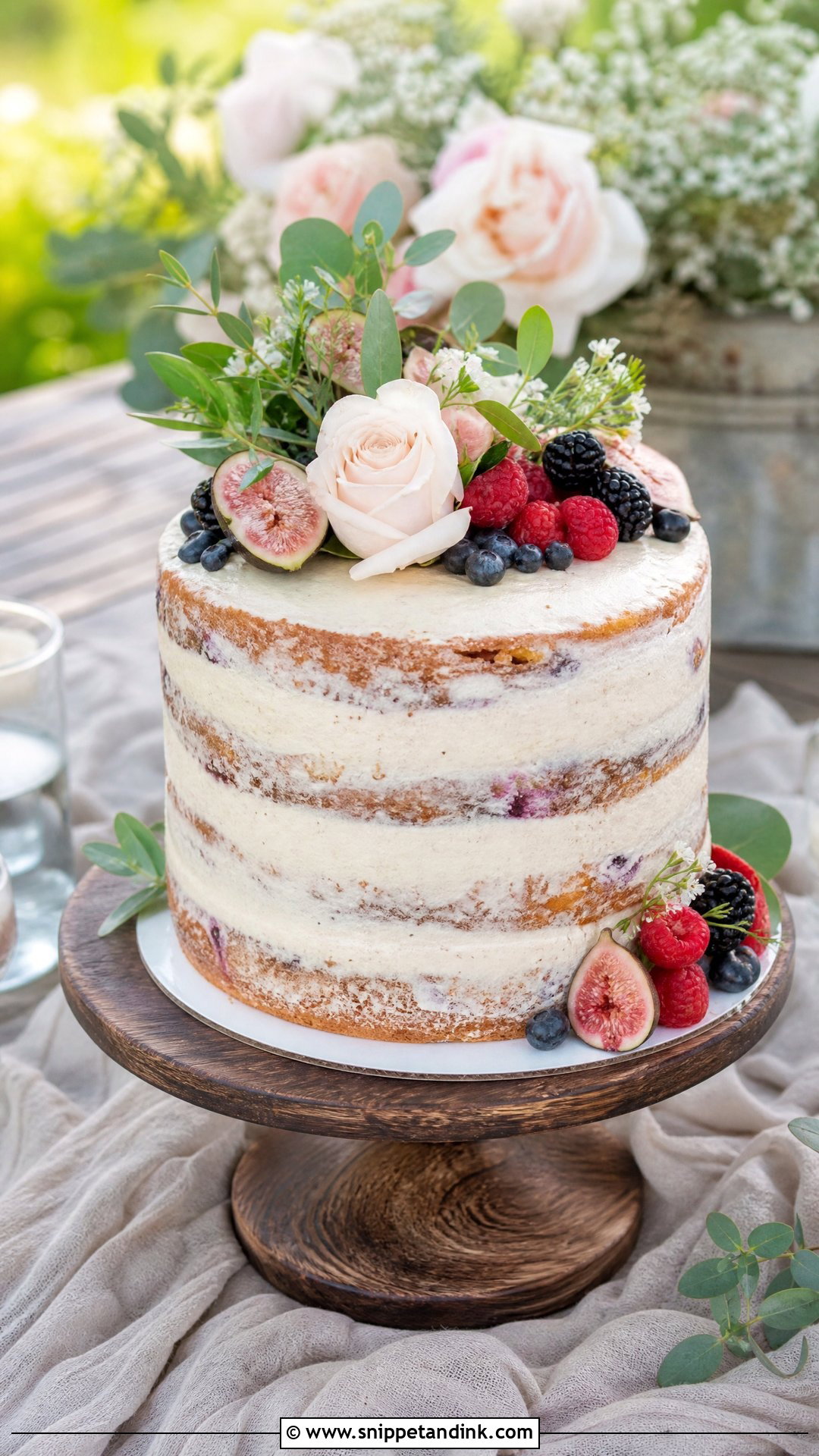 Rustic Engagement Cake - Snippet and Ink - 30 Engagement Cakes
