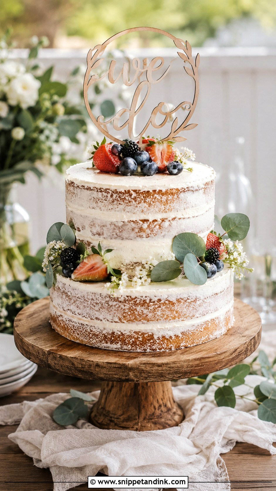 Rustic Engagement Cake - Snippet and Ink - 20 Engagement Cake Images