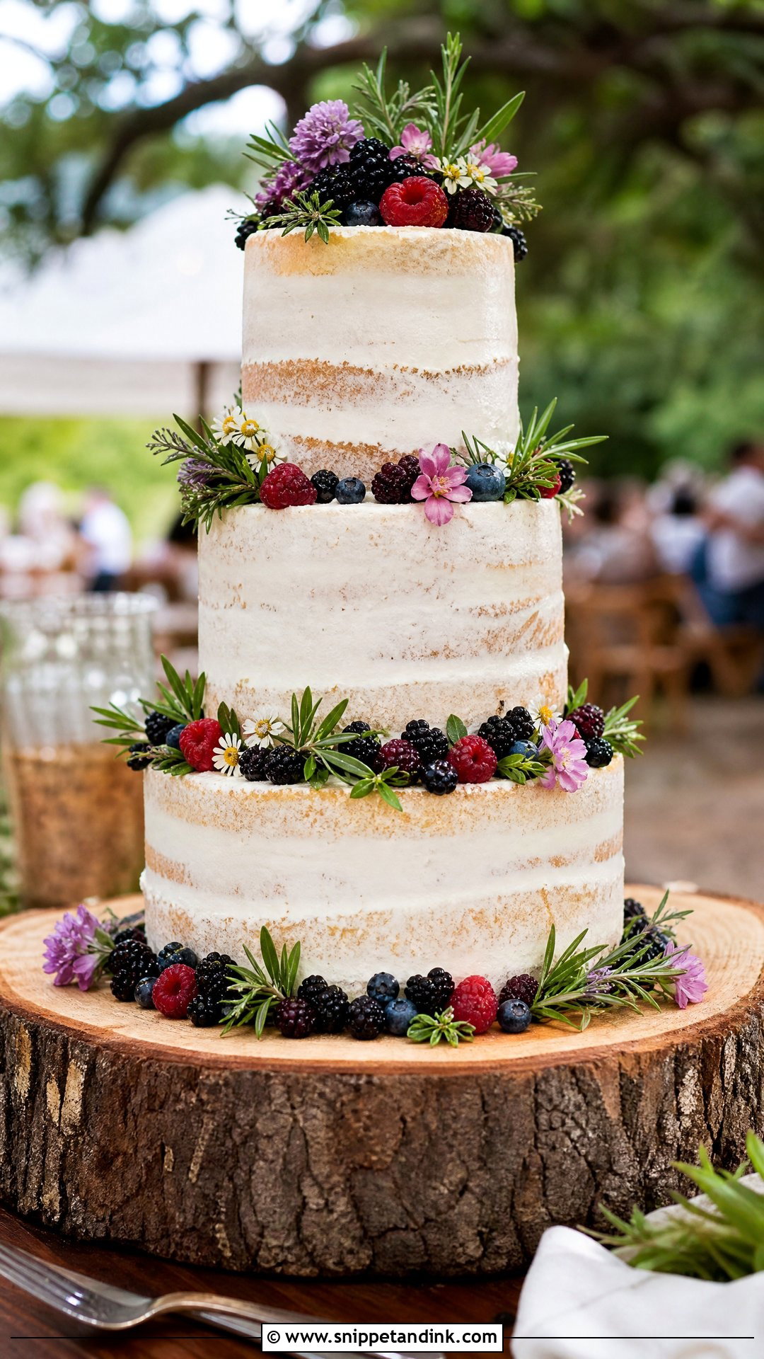 Rustic Forest Wedding Cake - Snippet and Ink - 25 Forest Theme Cake Ideas for Wedding