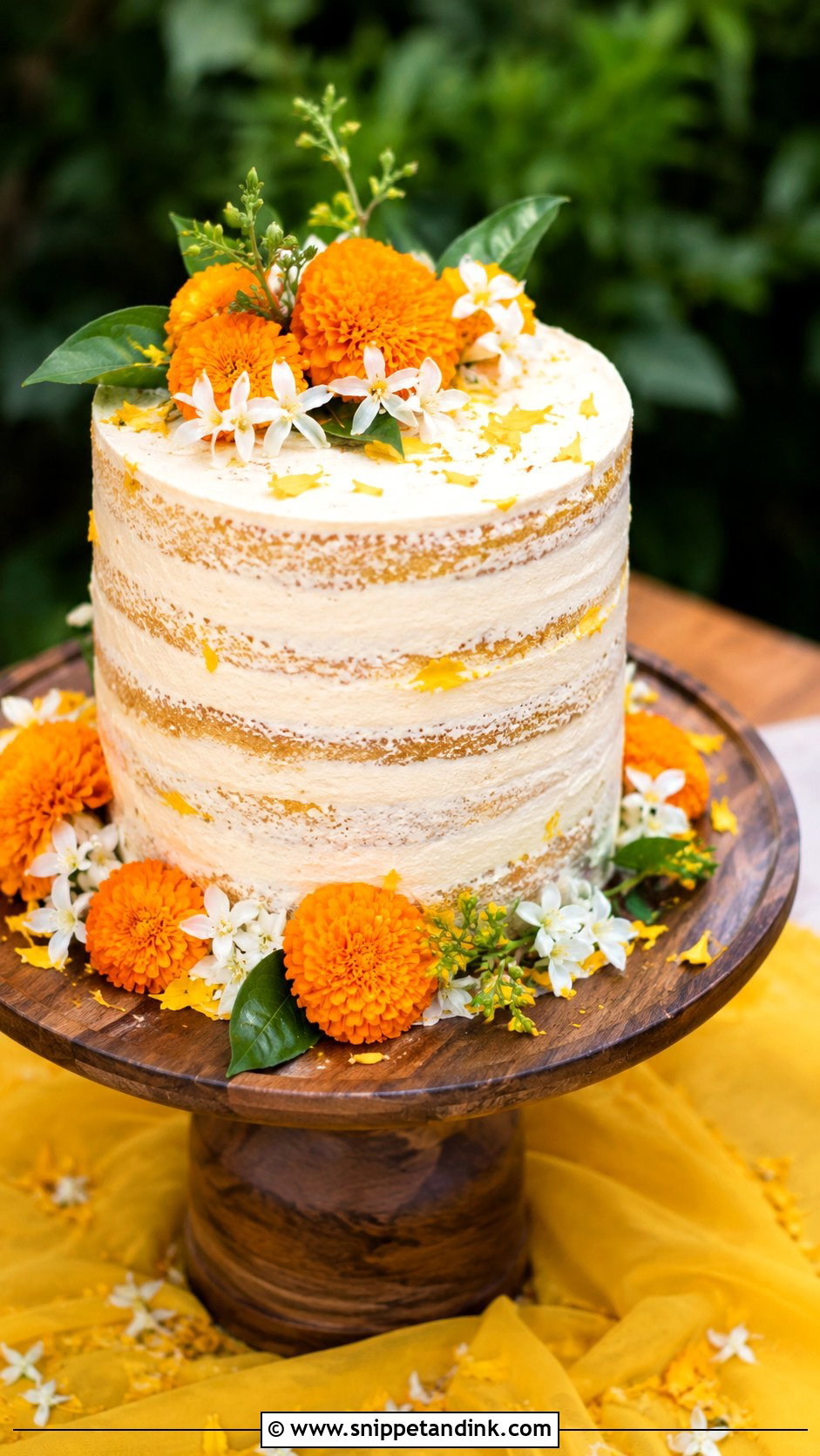 Rustic Gaye Holud Cake - Snippet and Ink - 20 Gaye Holud Cake Design Ideas