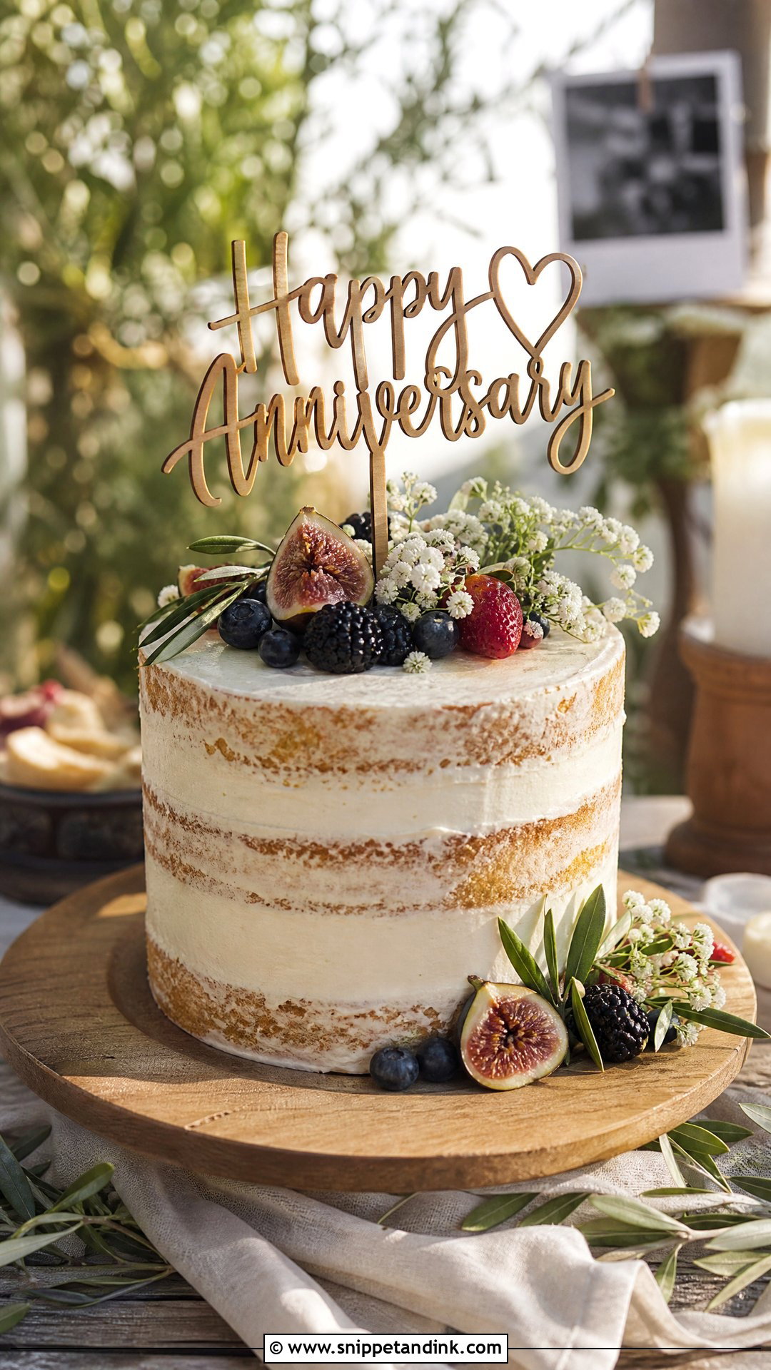 Rustic Marriage Anniversary Cake - Snippet and Ink - 20 Marriage Anniversary Cakes