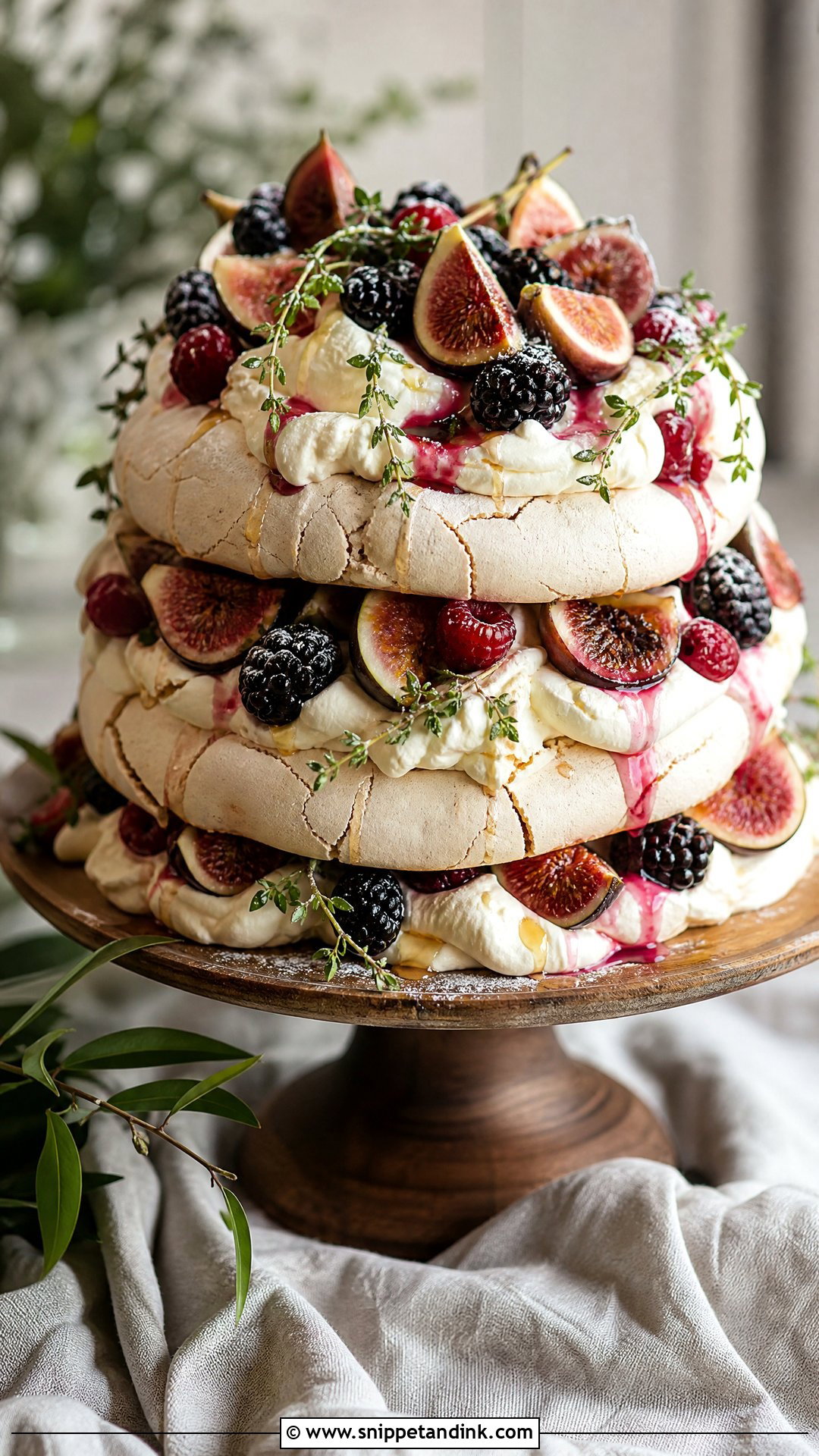 Rustic Pavlova Wedding Cake - Snippet and Ink - 20 Pavlova Wedding Cake Ideas
