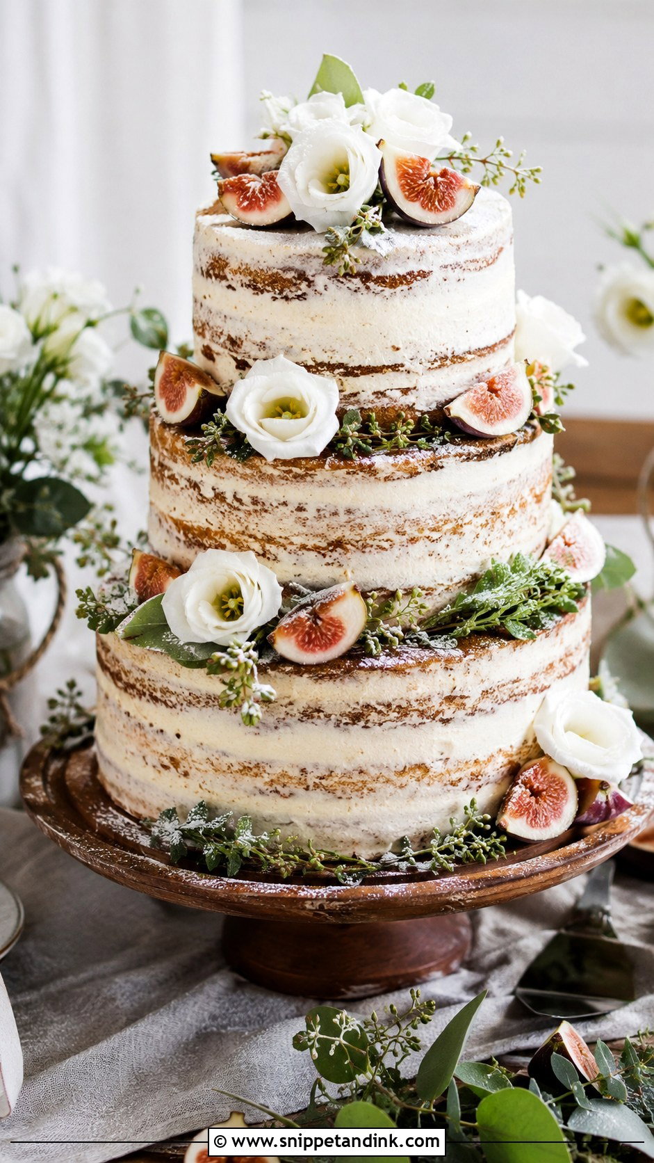 Rustic Tiered Wedding Cake - Snippet and Ink - 30 Tiered Wedding Cakes