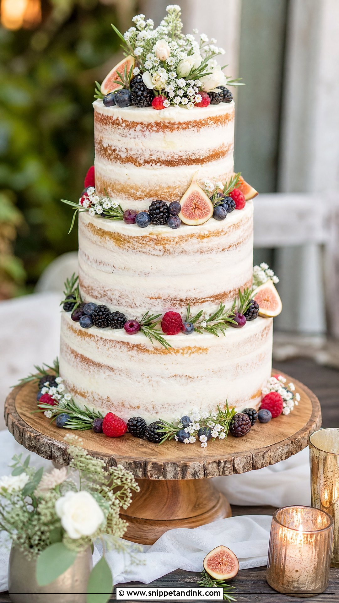 Rustic Tiered Wedding Cake - Snippet and Ink - 20 Tier Cake Designs for Wedding