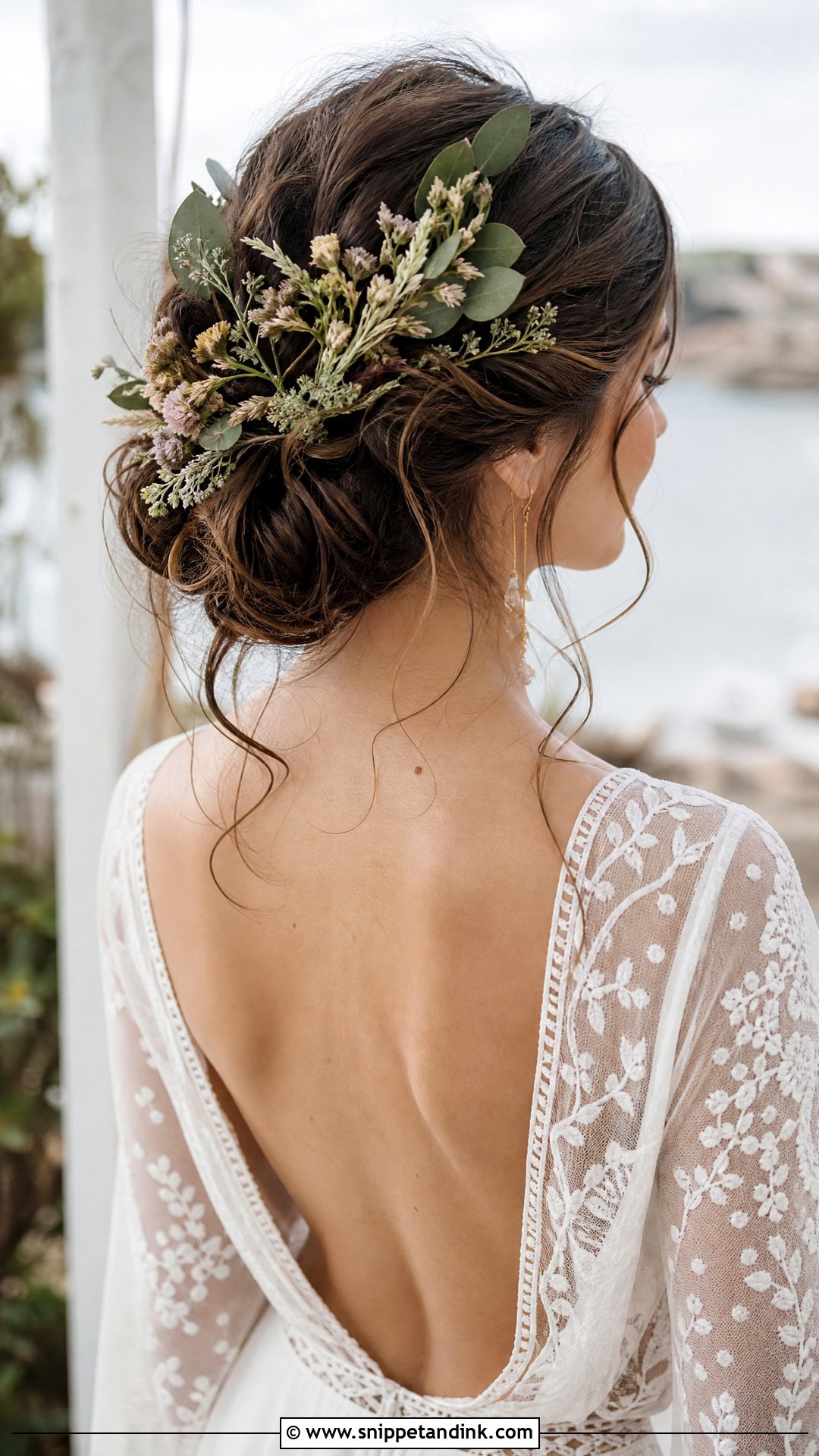 Rustic Twisted Updo for Outdoor Weddings - Snippet and Ink - 20 Wedding Hair Updos
