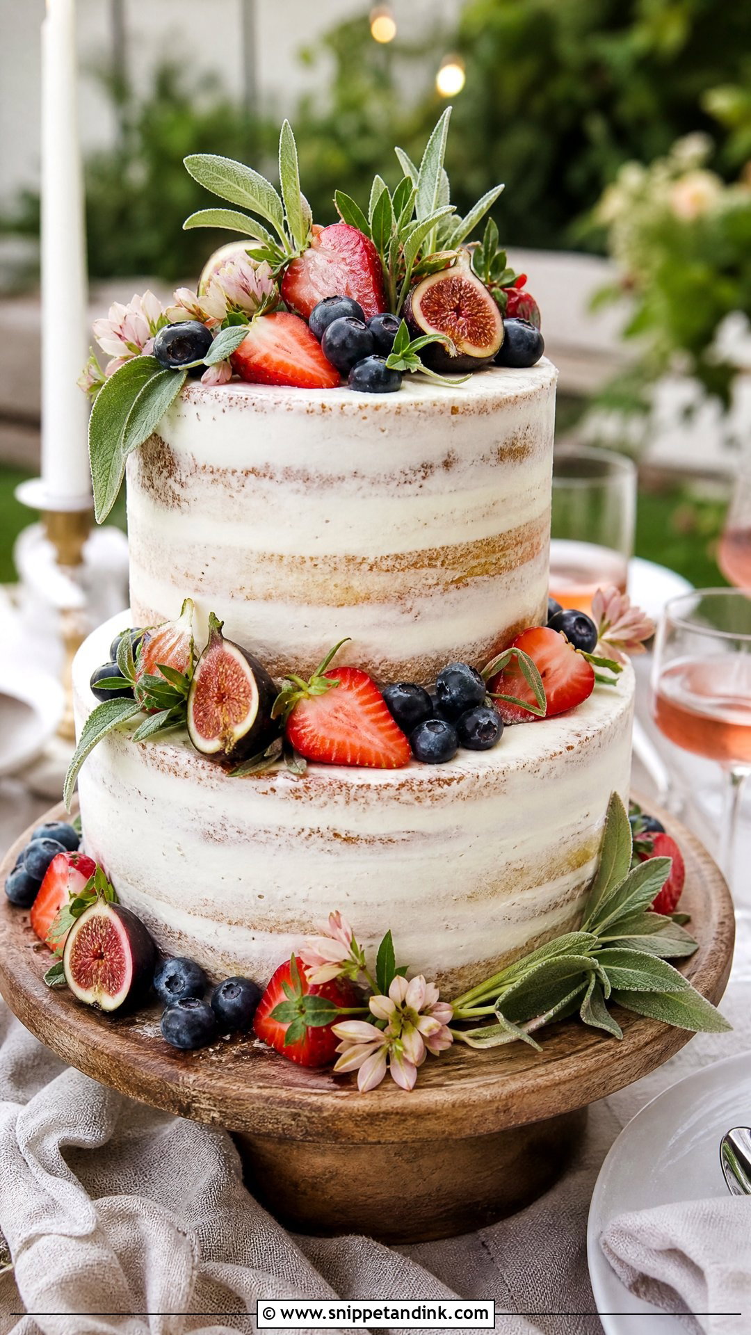 Rustic Wedding Anniversary Cake - Snippet and Ink - 30 Wedding Anniversary Cake Design Ideas