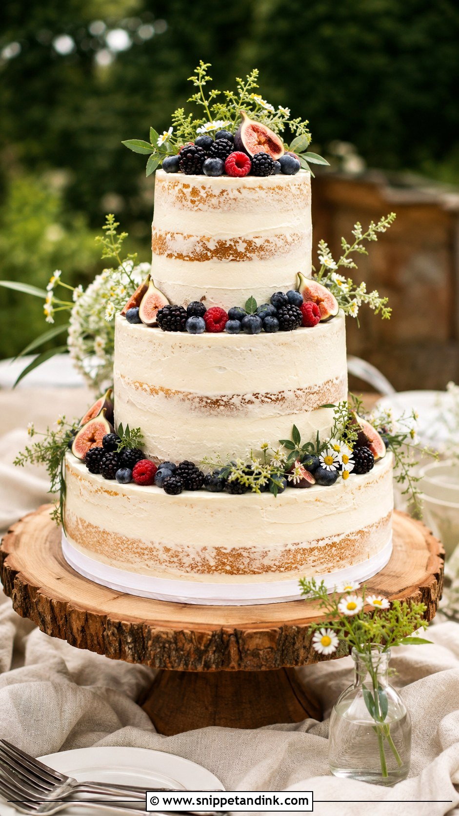 Rustic Wedding Cake - Snippet and Ink - 20 Cakes with Pictures for Wedding