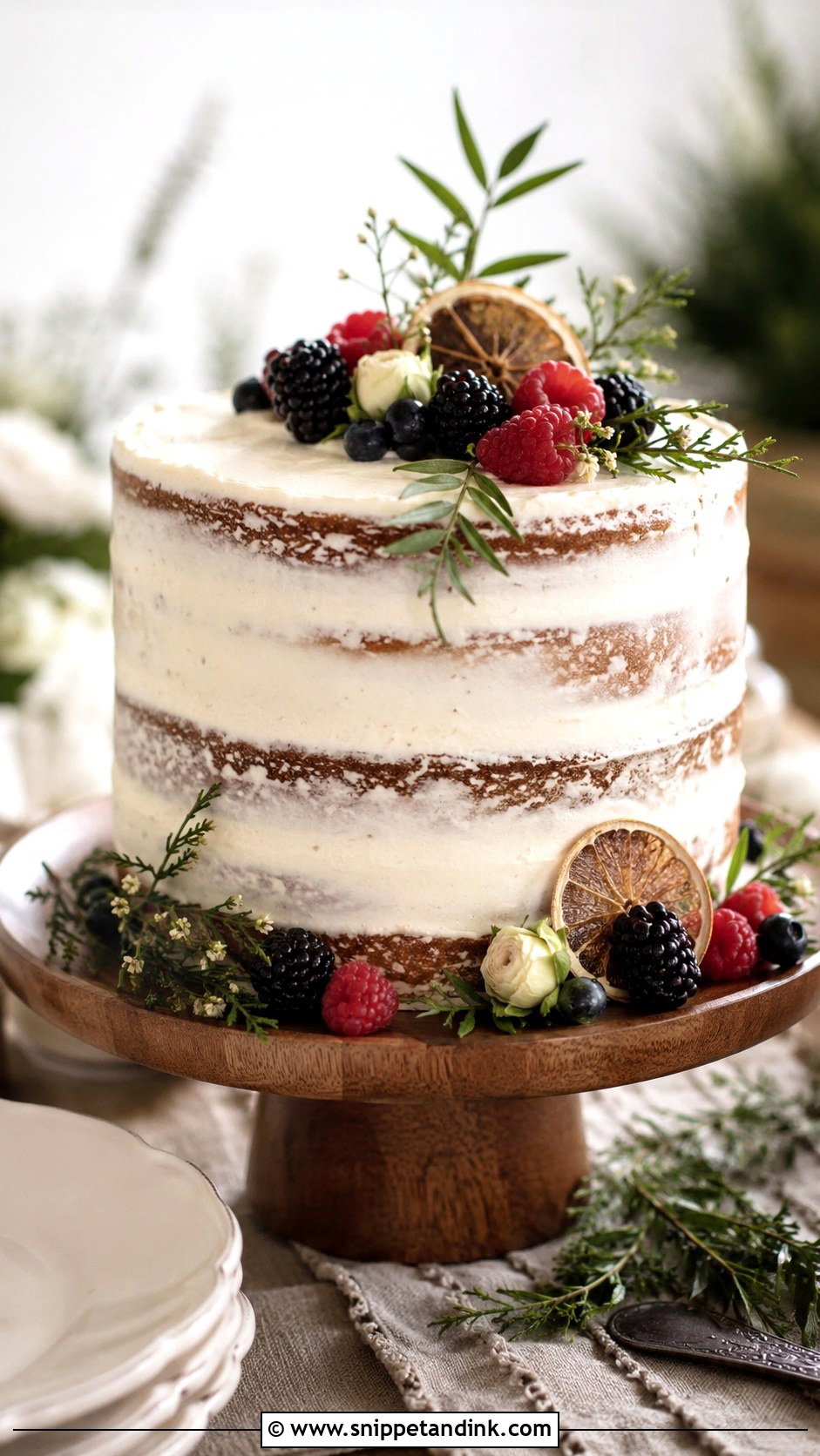 Rustic Wedding Cake - Snippet and Ink - 20 Wedding Cake at Home Ideas