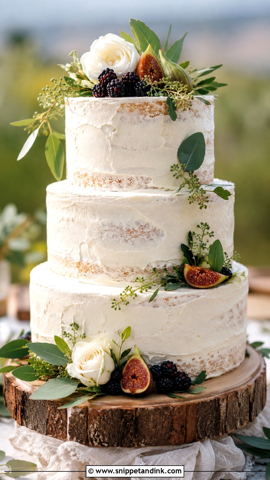 Rustic Wedding Cake - Snippet and Ink - 20 Wedding Cake Designs