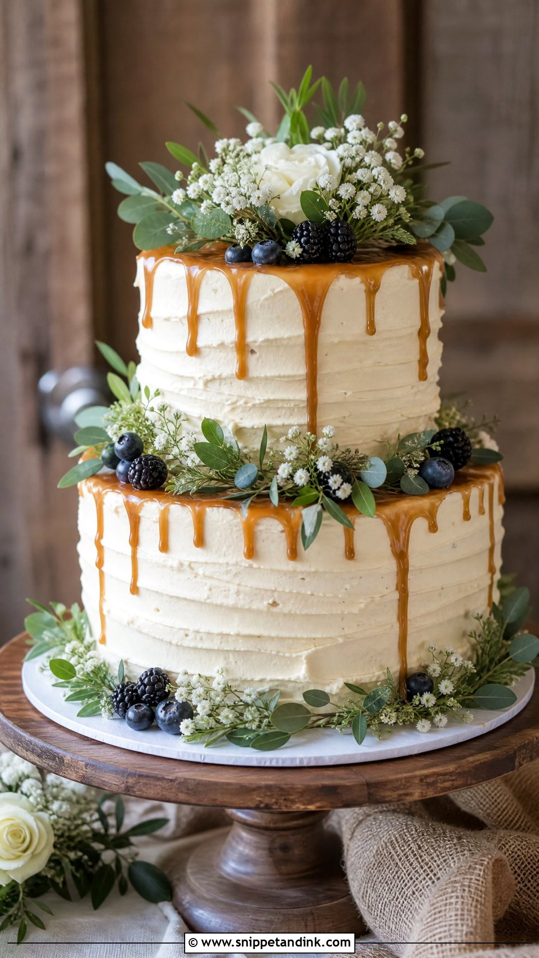 Rustic Wedding Cake - Snippet and Ink - 20 Wedding Cake Inspiration