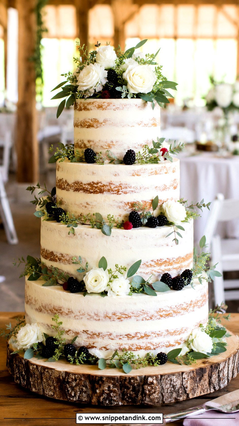 Rustic Wedding Cake - Snippet and Ink - 20 Wedding Cakes for 200 Guests