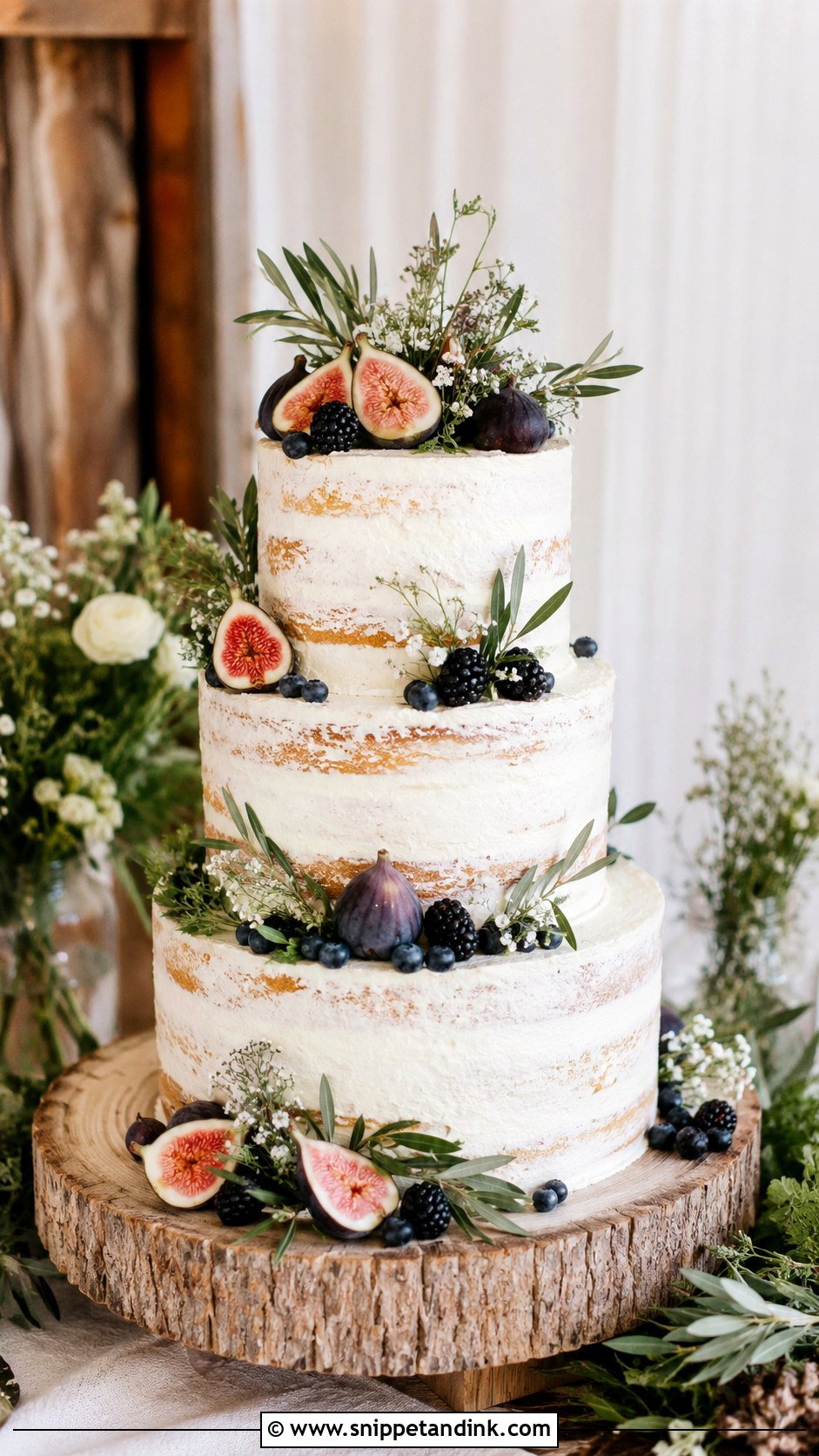 Rustic Wedding Cake - Snippet and Ink - 20 Custom Cake Designs for Wedding