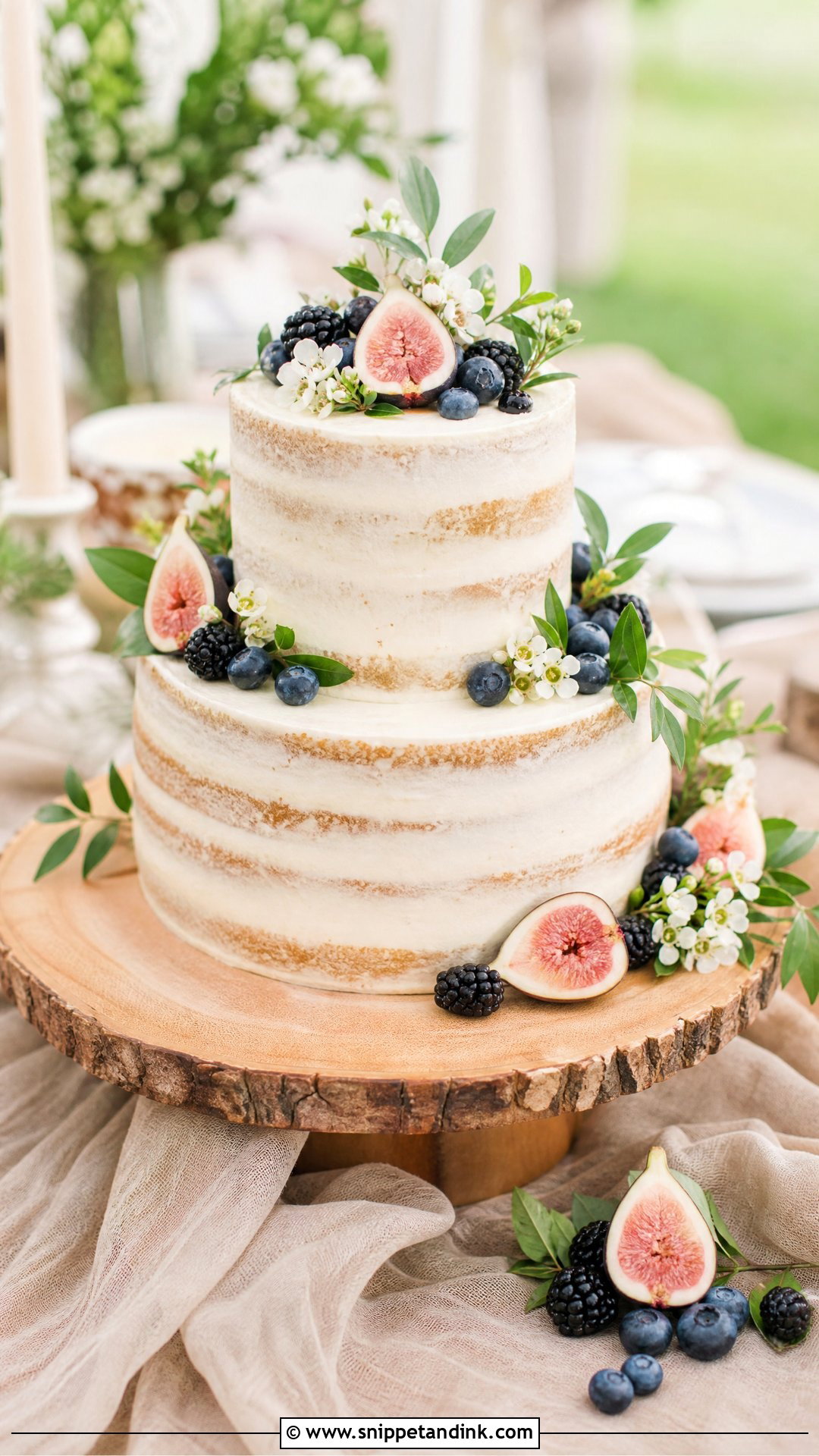 Rustic Wedding Cake - Snippet and Ink - 25 Trending Wedding Cakes