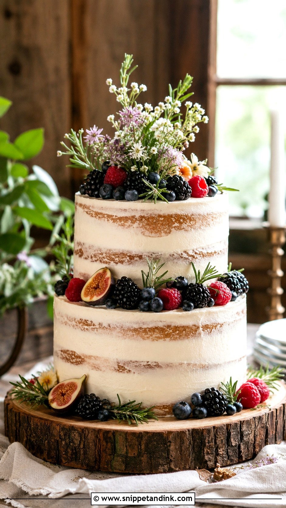 Rustic Wedding Cake - Snippet and Ink - 25 Wedding Cake Gif