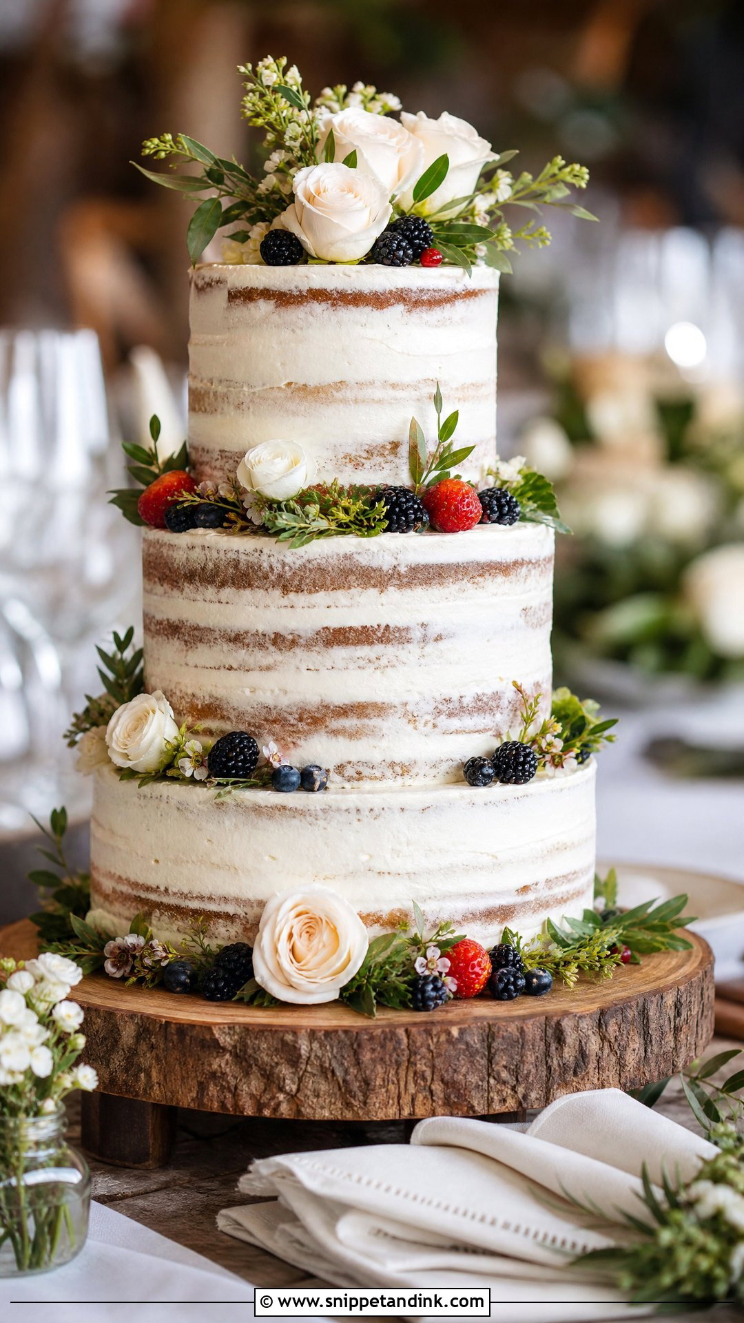 Rustic Wedding Cake - Snippet and Ink - 30 Big Cake Ideas for Wedding