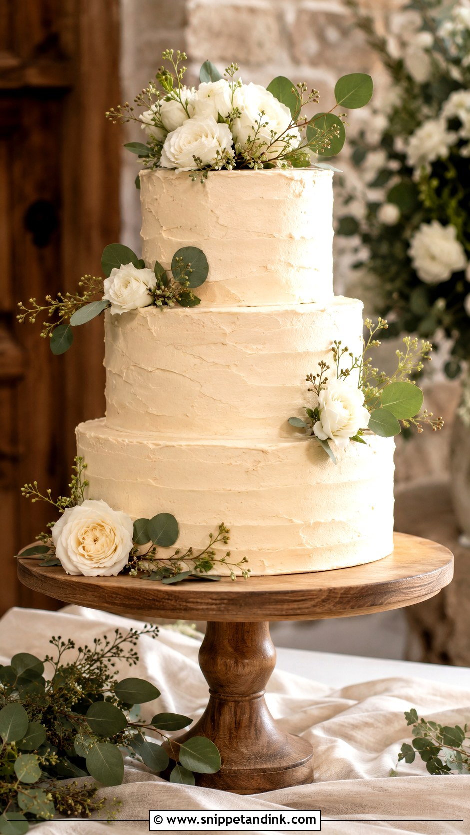 Rustic Wedding Cake - Snippet and Ink - 30 Elegant Wedding Cake Ideas