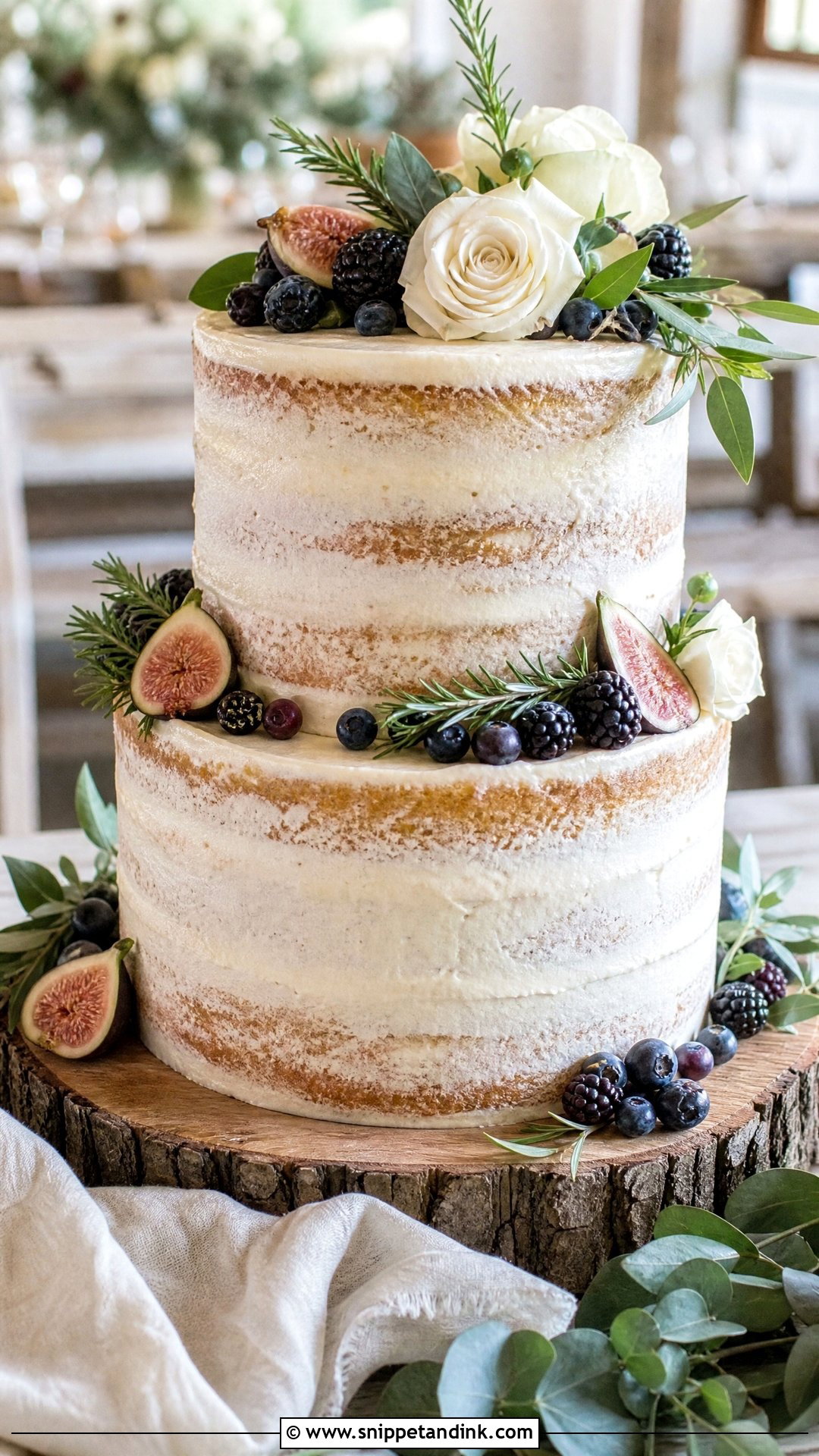 Rustic Wedding Cake - Snippet and Ink - 30 Pretty Cake Ideas for Wedding