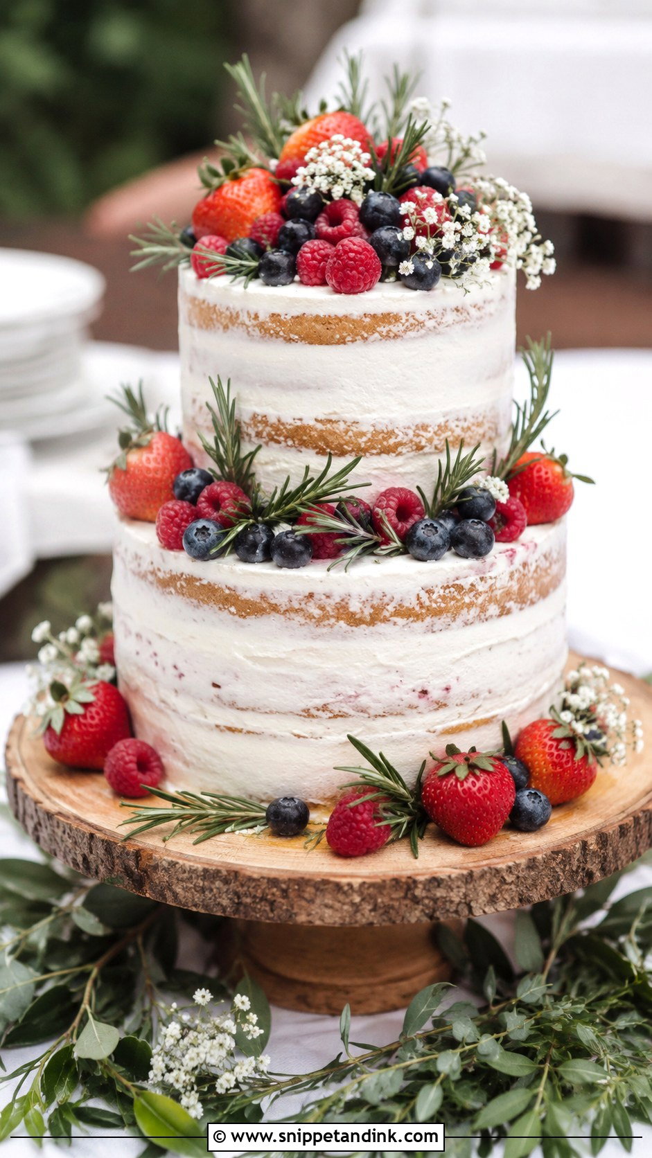 Rustic Wedding Cake - Snippet and Ink - 30 Simple Unique Wedding Cake Ideas