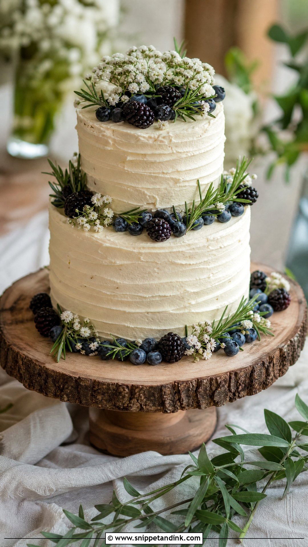 Rustic Wedding Cake - Snippet and Ink - 30 Simple Wedding Cake Ideas