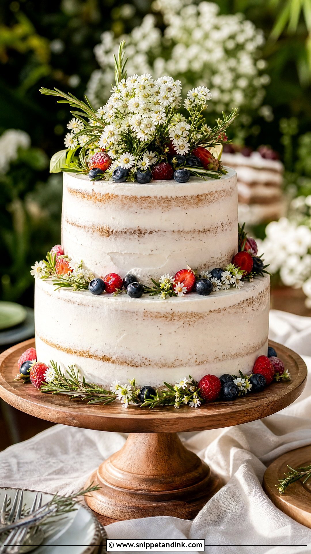 Rustic Wedding Cake - Snippet and Ink - 30 Trending Cakes for Wedding