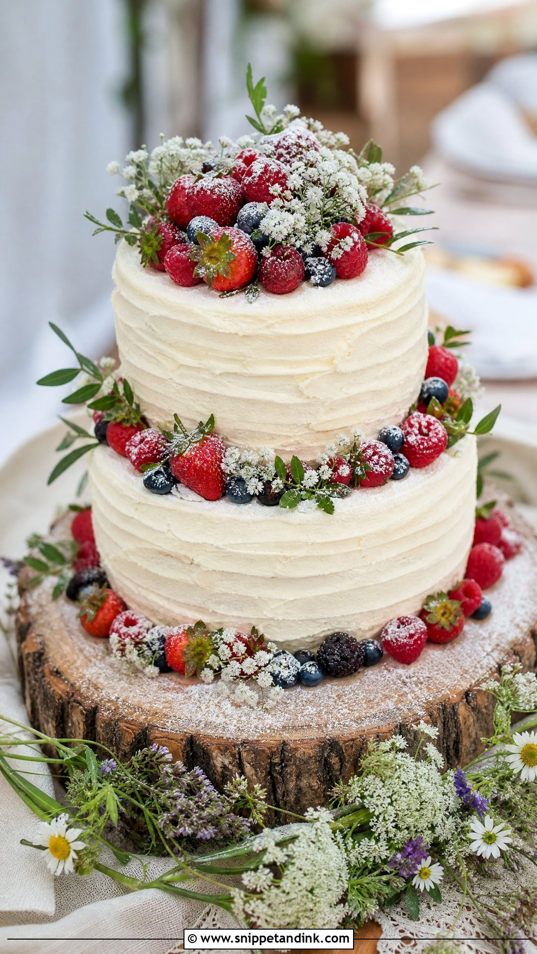 Rustic Wedding Cake - Snippet and Ink - 35 Wedding Cakes
