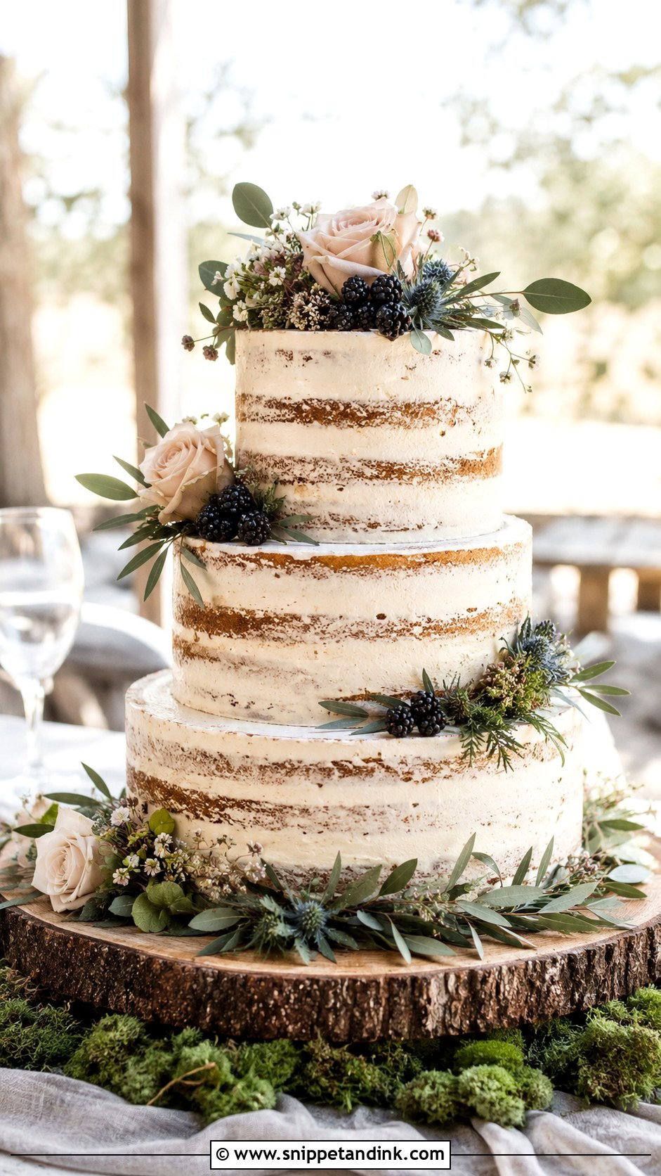 Rustic Wedding Cake - Snippet and Ink - 20 Enchanted Theme Cake Ideas for Wedding
