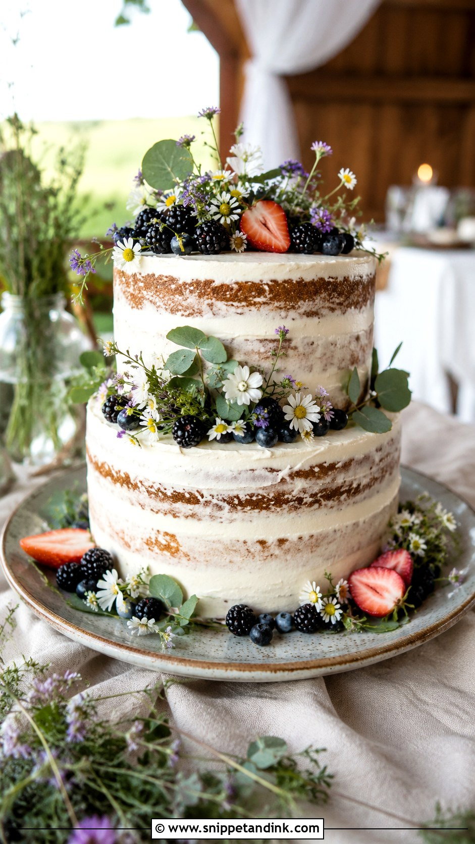 Rustic Wedding Cake Plate - Snippet and Ink - 20 Wedding Cake Plate Ideas