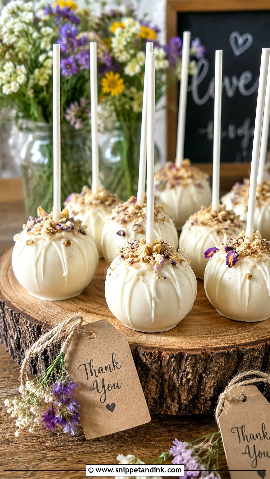 Rustic Wedding Cake Pops - Snippet and Ink - 30 Cake Pops Ideas for Wedding