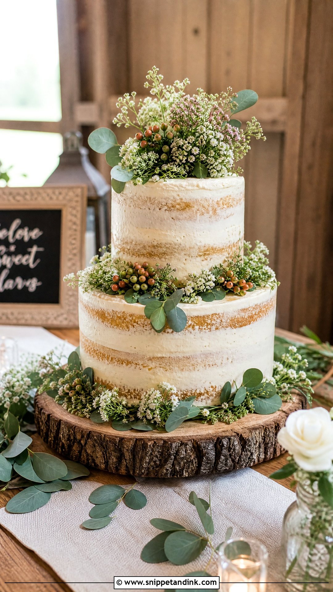 Rustic Wedding Cake Table - Snippet and Ink - 25 Wedding Cake Table Ideas