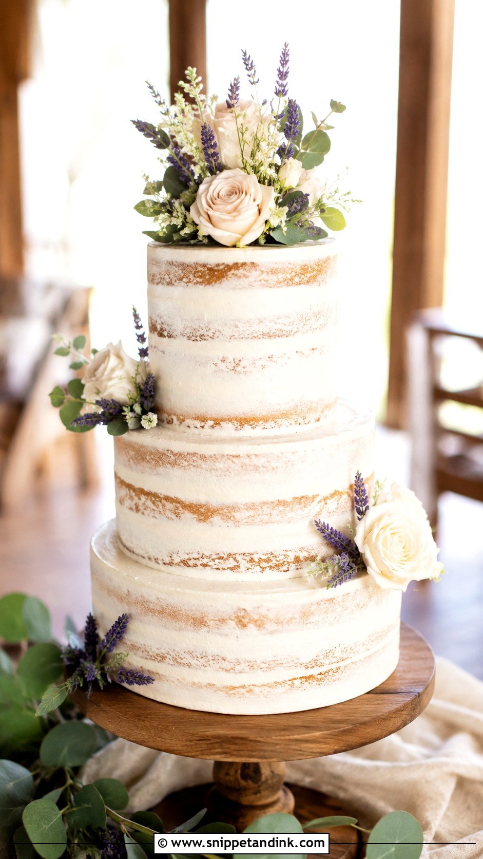 Rustic Wedding Cake With Artificial Flowers - Snippet and Ink - 20 Wedding Cake Ideas with Artificial Flowers