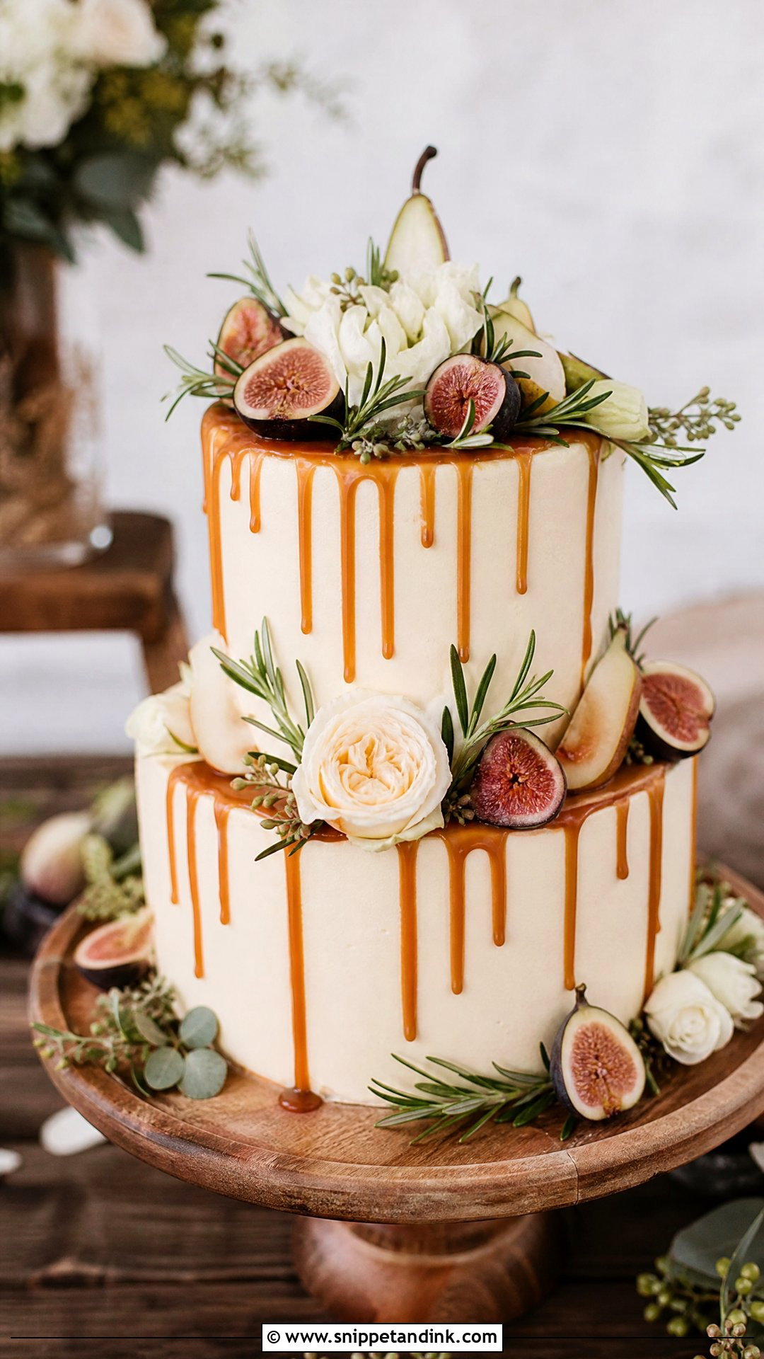Rustic Wedding Cake With Drip - Snippet and Ink - 20 Rustic Wedding Cakes