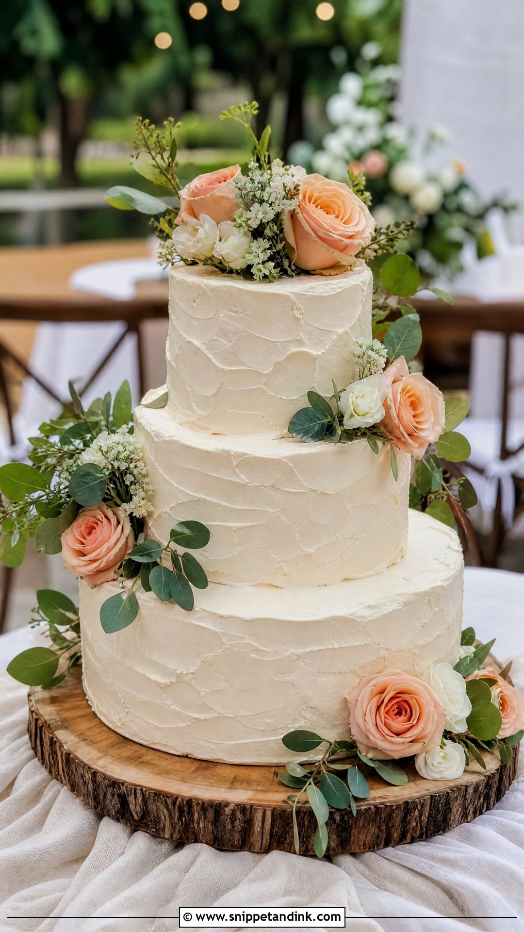 Rustic Wedding Cake With Fresh Flowers - Snippet and Ink - 25 Cake Ideas with Fresh Flowers for Wedding