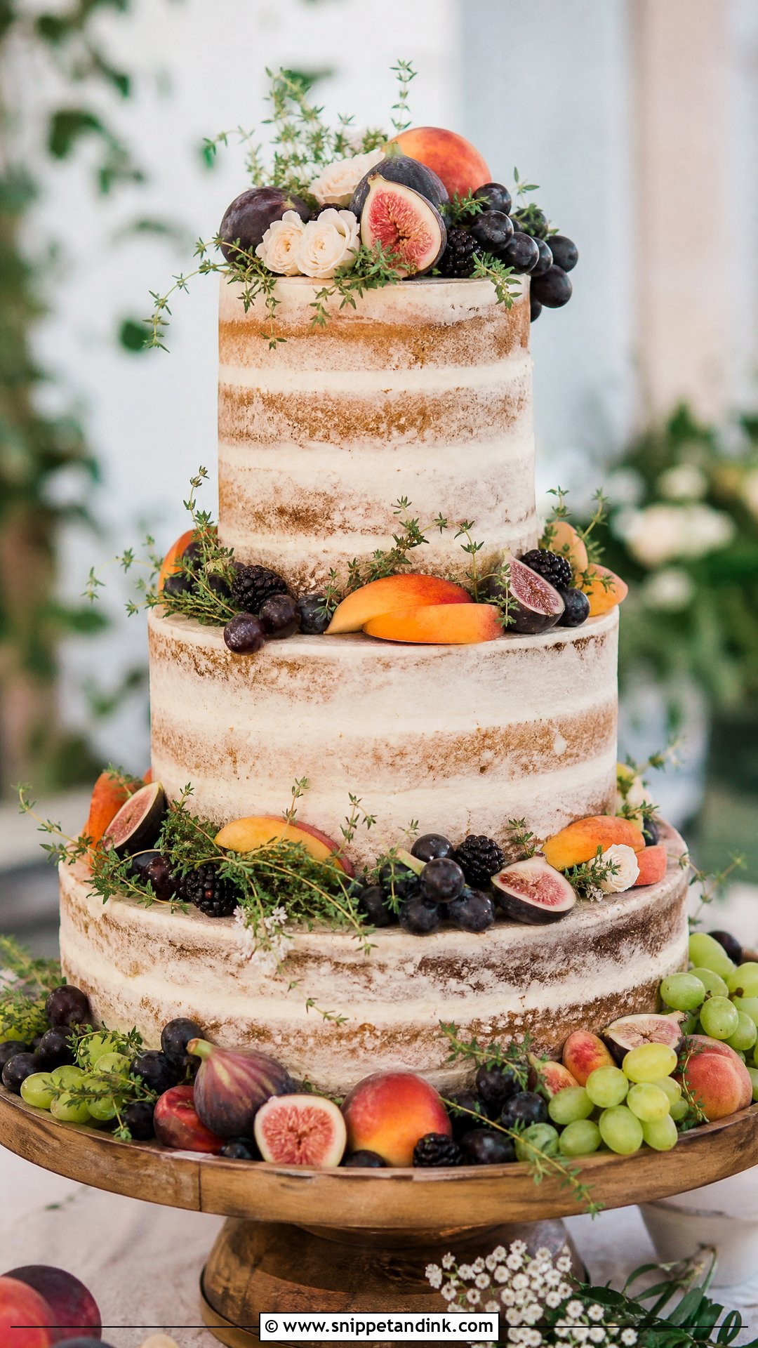 Rustic Wedding Cake With Fruit - Snippet and Ink - 20 Rustic Wedding Cakes