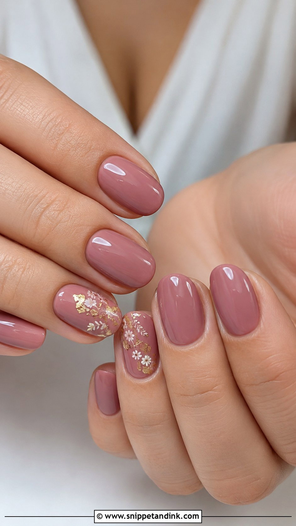 Rustic Wedding Dusty Rose Nails - Snippet and Ink - 20 Rustic Wedding Nails