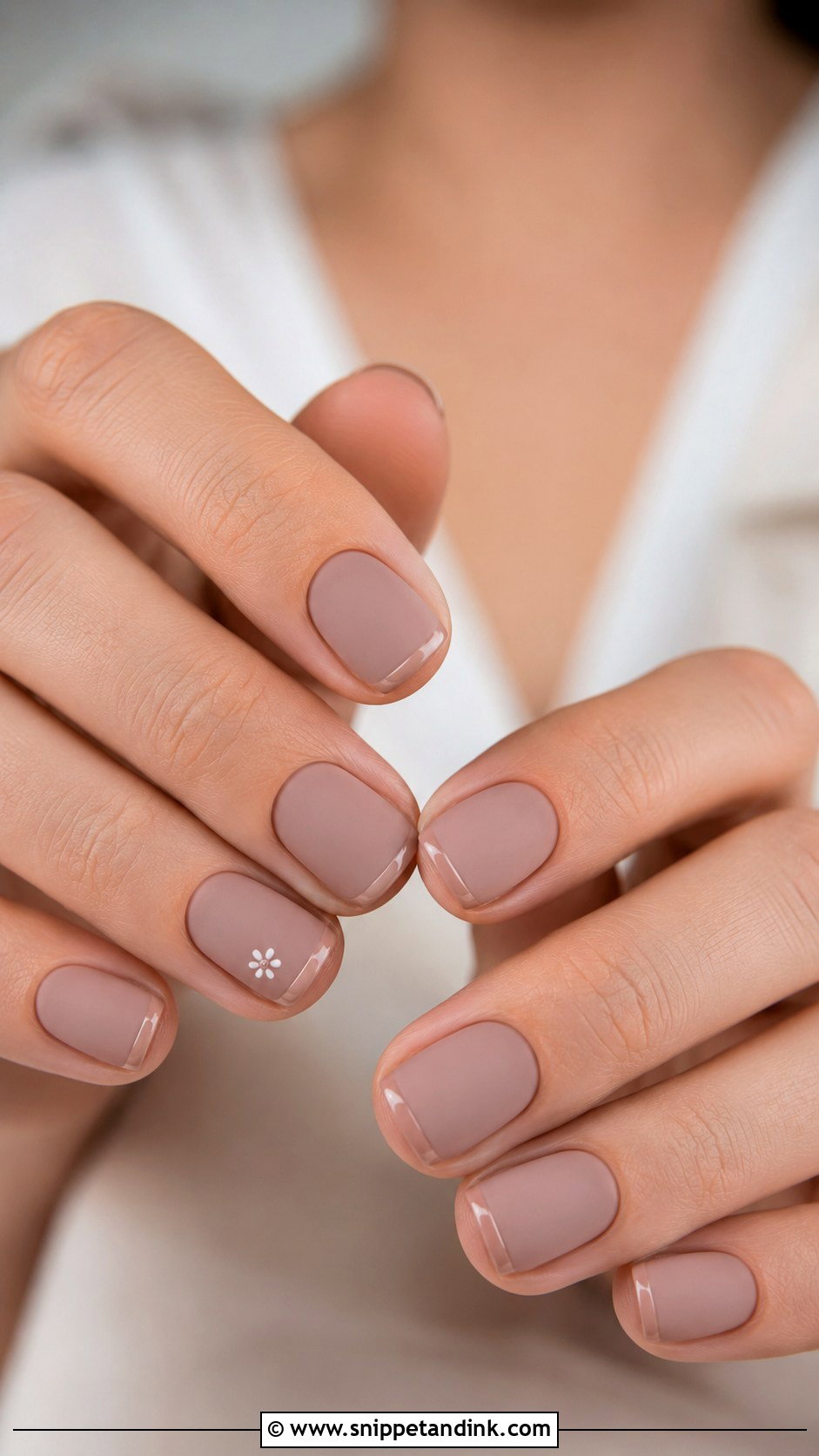Rustic Wedding French Tip Nails - Snippet and Ink - 20 Rustic Wedding Nails