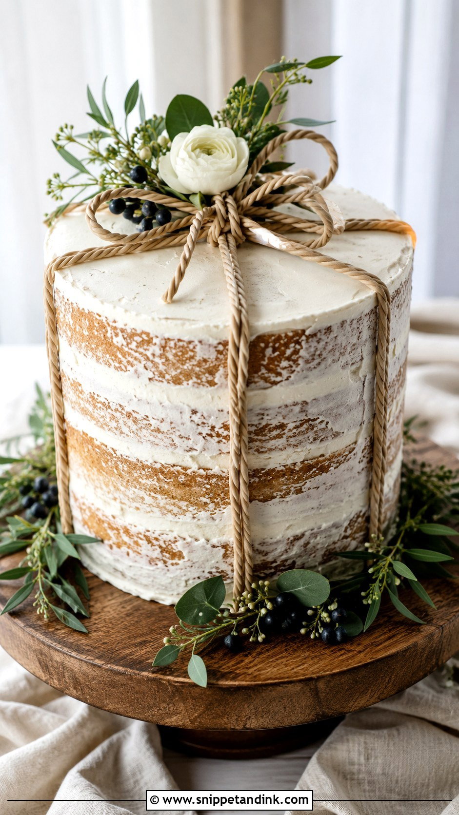 Rustic Wedding Gift Cake - Snippet and Ink - 20 Gift Cake Design Ideas for Wedding