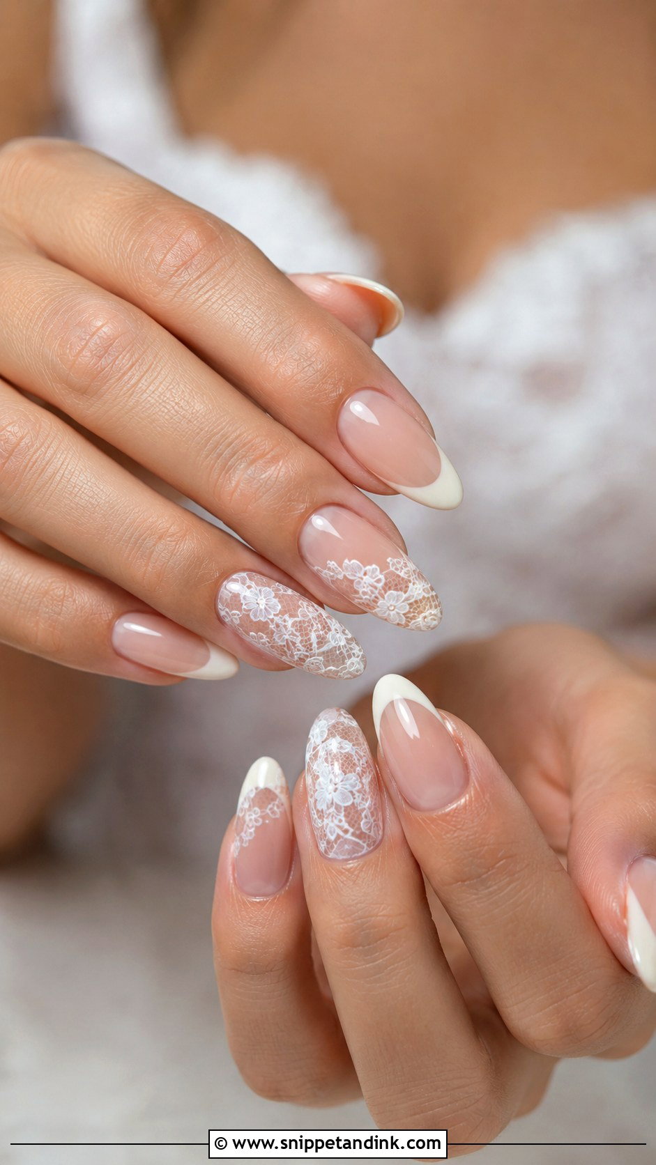 Rustic Wedding Lace Nails - Snippet and Ink - 20 Rustic Wedding Nails